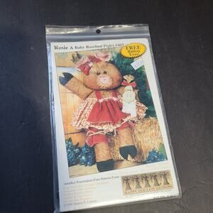 Rosie and Baby Rosebud Piglet #469 plush pattern vintage